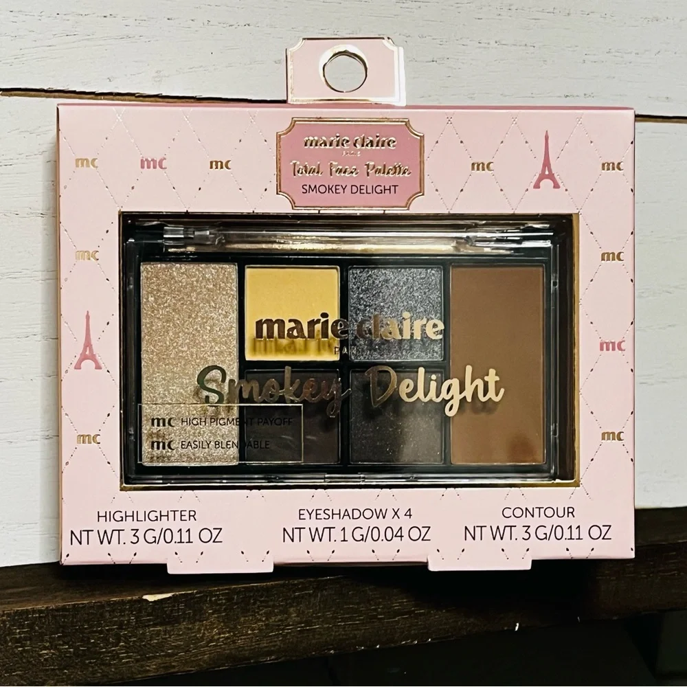 Marie Claire Paris Smokey Delight Total Face Palette Makeup